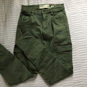 army green cargo style jeans